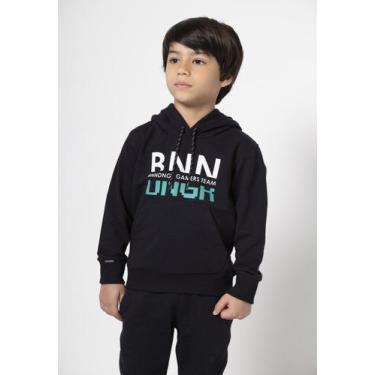 Imagem de Blusa Moletom Preta Infantil Banana Danger, Preto, 3