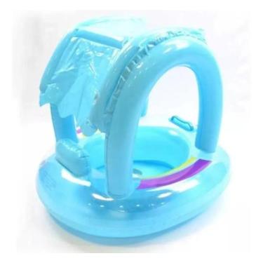 Imagem de Boia Para Bebês Com Assento E Cobertura Boat- Azul