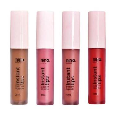 Imagem de Batom Liquido Matte Instant Lips  - Nina Makeup, Magia