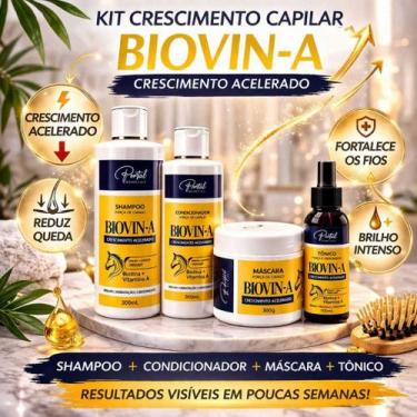 Imagem de Kit Biovin-A Crescimento Capilar Acelerado Portal Cosmetics Shampoo + 
