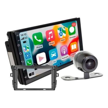 Imagem de Kit central multimidia roadstar 7 pol rs815br android carplay corolla 