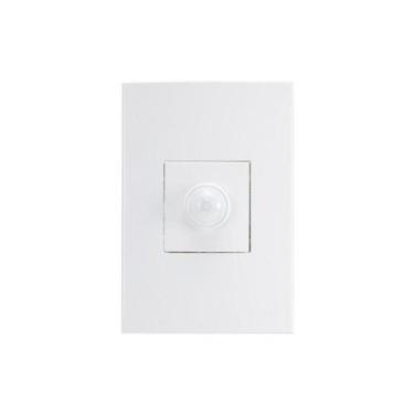 Imagem de Sensor De Presença Modular Margirius Sleek 120 Com Placa 4x2 Branco Bi