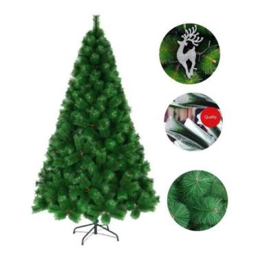 Imagem de Árvore De Natal Pinheiro Cor Verde 2,10m Modelo Luxo 566 Galhos A0221E