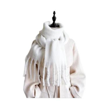 Imagem de Cachecol Feminino De Inverno Quente E Macio De Imitação De Caxemira, X