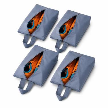 Imagem de 4 Bolsas Porta Sapato Viagem Nécessaire Tenis Calçado Roupa Mochila Ci