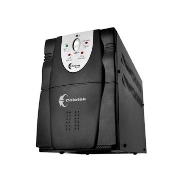 Imagem de Estabilizador 3200va Preto 6 Tomadas ES-3200VA Coletek