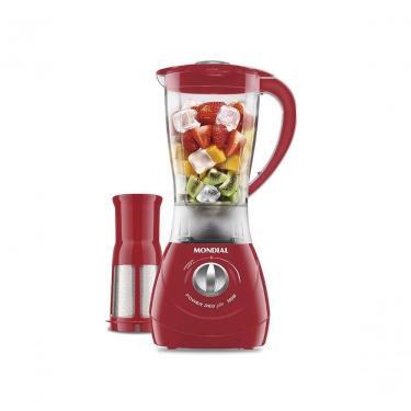 Imagem de Liquidificador Mondial Power 2L-77 500W 2L San Cristal 2 Velocidades Vermelho 220V