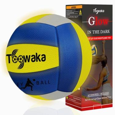 Imagem de Bola de vôlei Toowaka que brilha no escuro com LED, tamanho oficial ju