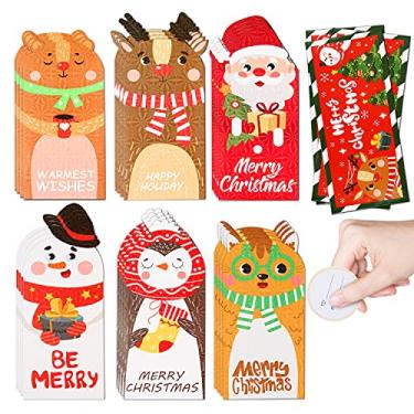 Imagem de LOKIPA Cartão de dinheiro de Natal com envelopes, 72 porta-cartões de presente para dinheiro de Natal, 24 cartões, 24 envelopes, 24 adesivos