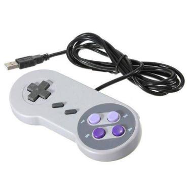 Controle Usb Super Nintendo Famicom Pc Kabum