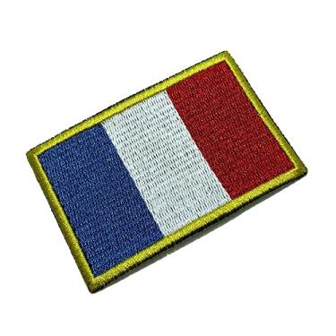 Imagem de BP0031T01 Bandeira França Patch Bordado Termo Adesivo