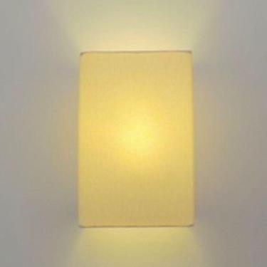 Imagem de Arandela Retangular Retro 18x10x30cm Bivolt Algodão Crú