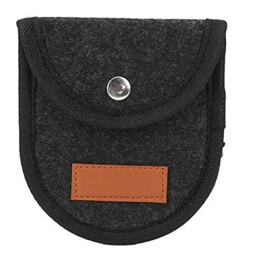 Imagem de Saco de palheta de guitarra suporte de plectro ac¨²stico capa organizador estojo de armazenamento port¨¢til guitarrista kit de acess¨®rios para viol?o el¨¦trico(Black),Saco de palheta guitarra armaz,