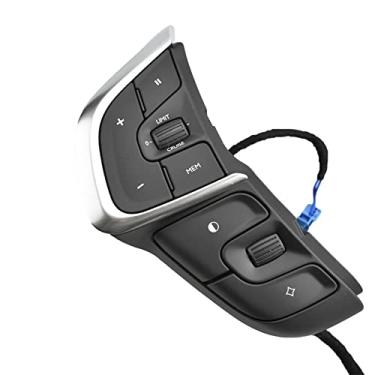 Imagem de DYBANP Interruptor de cruzeiro de carro, para Citroen C4 DS4 2013-2016, botão de controle de volante de carro interruptor multifunções de volume velocidade de cruzeiro