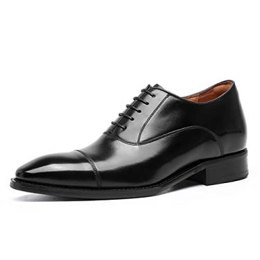 Imagem de Sapatos de couro para homens couro marrom formal casual sapato de condução sapato de negócios masculino barco casual sapatos de caminhada feito à mão mocassins