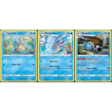 Imagem de Blastoise 017/078 - Pokemon Go - Foil - Evolution Card Lot - Wartortle Squirtle