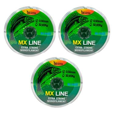Imagem de Linha MX Pesca MX Line Mono 300 Metros Interligados Transparente 0.50mm 32,83kg