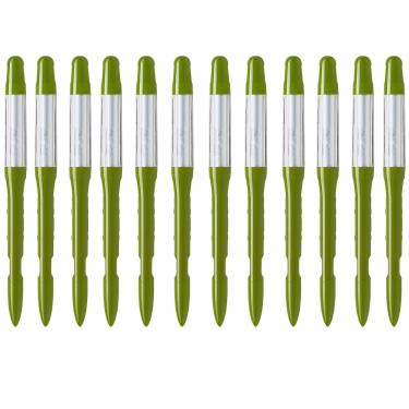 Imagem de IPPINKA Sustee Aquameter, pacote com 12, medidor de umidade do solo de plantas domésticas, melhor para plantas em vasos de interiores – pequeno verde recarregável