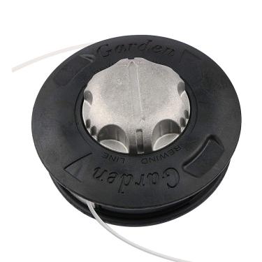 Imagem de BGTOOL Cortador de grama com cabeça para cortador de escova universal Twister Bump de liga metálica, tamanho da rosca M10 x 1,25 mão esquerda cortador de grama