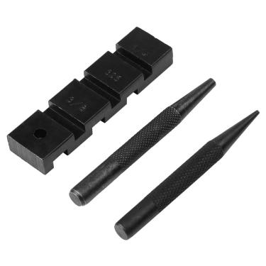 Imagem de 3 peças de rebites de serra de bolso prático e ferramenta de remoção de elo de serra elétrica conjunto de ferramentas de remendar quebrador de corrente profissional