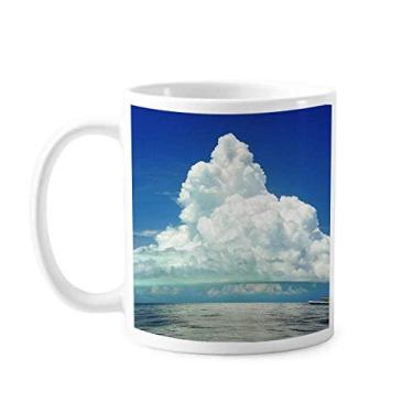 Imagem de Caneca de cerâmica com imagem da natureza céu oceano água ciência cerâmica xícara de café porcelana louça