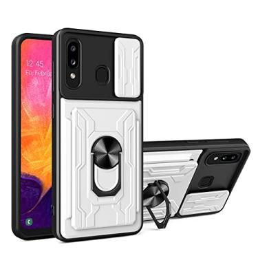 Imagem de Para Samsung Galaxy A10S A20 A20S A21S A30 A30S A31 A50 A50S A51 A71 Case Anti-drop Armor Stand Anel Slide Camera Slot Cover, Branco, Para Galaxy A31