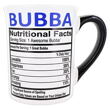 Imagem de Caneca de café Bubba Cottage Creek grande 453 ml de cerâmica Bubba Bubba presente de vovô Bubba Chá Caneca [Branca]