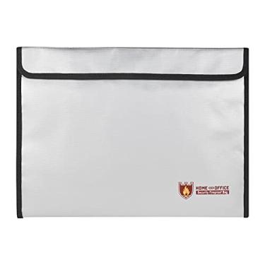 Imagem de LUGU À Prova de Fogo Documento Saco de Revestido Resistente Ao Fogo Pasta De Arquivo De Dinheiro Titular izador de zenamento Seguro pa o Office Home Banco de Cartões de Passaporte