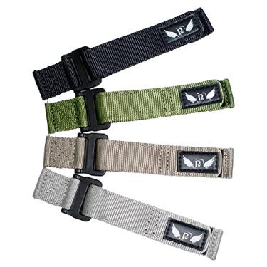 Imagem de Pulseira 22mm Personalize Watch Nylon Militar compativel com Samsung Galaxy Watch 3 45mm, Galaxy Watch 46mm R800, Gear S3 Frontier R760, Gear S3 Classic, Amazfit GTR 3, Amazfit GTR 47mm (Preto Blecaute)