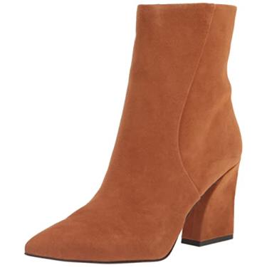 Imagem de Franco Sarto Ankle Boot feminina L-vesi, Camurça marrom uísque, 9