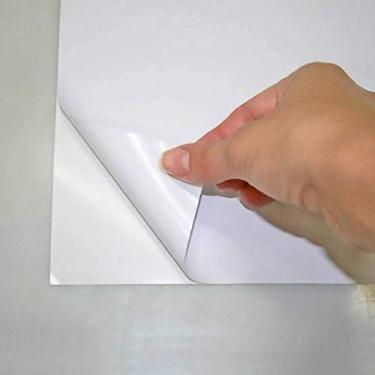 Imagem de Papel Adesivo Fotográfico 80g A4 Glossy Branco Brilhante Resistente à Água / 100 folhas
