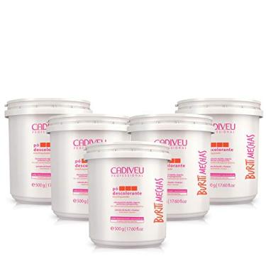 Imagem de Cadiveu Buriti Mechas Kit Pó Descolorante 500g 5 Unidades
