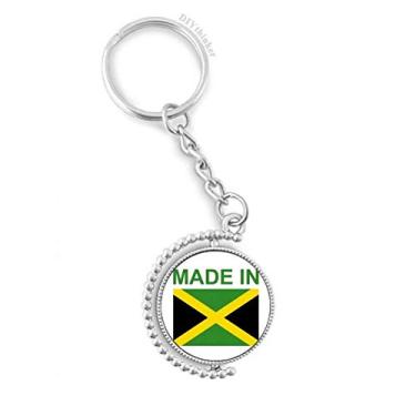 Imagem de Feito na Jamaica Country Love chaveiro giratório anel acessórios clipe de corrente