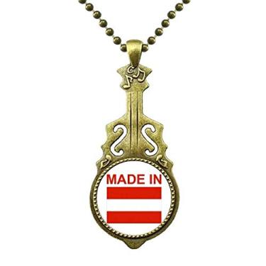 Imagem de DIYthinker Colar com pingente de música feito na Áustria Country Love