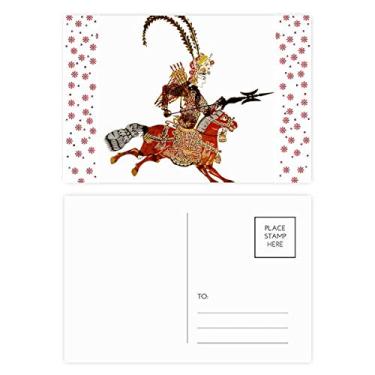 Imagem de Shadow Play Head Portrait Brave Woman Christmas Flower Celebration Cartão postal Blessing Mailing Card