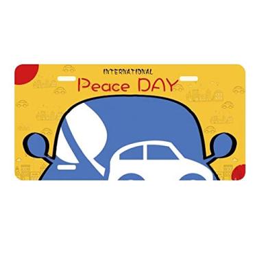 Imagem de DIYthinker Placa de carro Leaf Energy para proteger o meio ambiente para decoração de carro, dia da paz