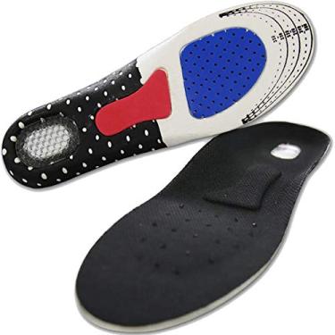 Imagem de Par Palmilha Ortopédica Gel Anti Impacto Reduz Dor nos Pés Corrige Postura Tamanho Ajustável Traz Bem-Estar e Conforto 35-40