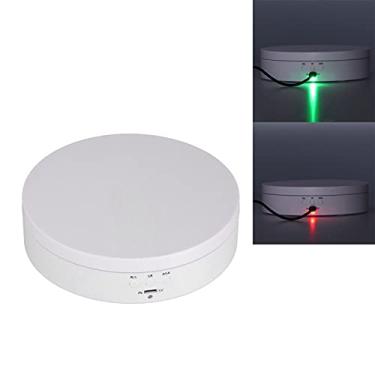 Imagem de 01 Mesa giratória USB, suporte de exibição rotativo seguro com cabo de dados USB para exibir joias, relógios, cosméticos, modelos de brinquedo, para a maioria das pessoas