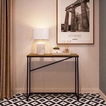 Imagem de Aparador Placa e Ponto preto/noce oro