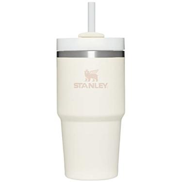 Imagem de Stanley Copo Quencher H2.0 com canudo 590 ml | Tampa Flowstate de 3 posições | Suporte de copo compatível para viagens | Copo de aço inoxidável isolado | Livre de BPA | Creme