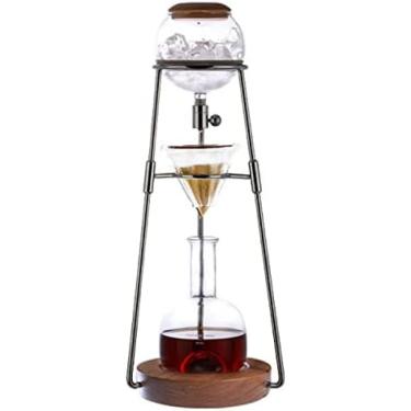 Imagem de Torre De Gotejamento De Fermentação Fria, Cafeteira Doméstica De 500ml, Gotejador Ajustável, Máquina De Fermentação Fria De Vidro Destacável, Rack De Aço Inoxidável Para Presente De Inauguração De