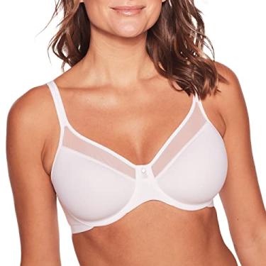 Imagem de Bali Sutiã feminino One Smooth U ultra leve, com aro, alças conversíveis, Branco, 36D