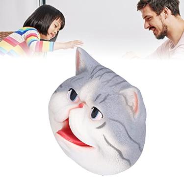 Imagem de Fantoches De Mão De Animais, Fantoche De Mão De Gato Fofo, Fantoches De Mão Para Crianças, Simulação Com Boca Móvel Aberta, Para Contar Histórias, Ensino, Pré-escola, Dramatização