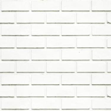 Imagem de Papel De Parede Adesivo Tijolo Tijolinho Branco Gelo 10m