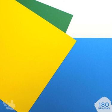 Imagem de Kit Papel Color Plus Brasil 180G A3 60 Folhas - Feddrigoni