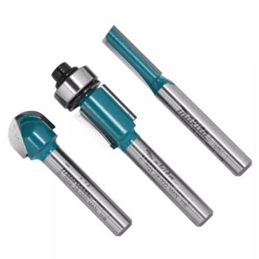 Imagem de Kit Fresas para Tupia 3 peças  D-16461 Makita