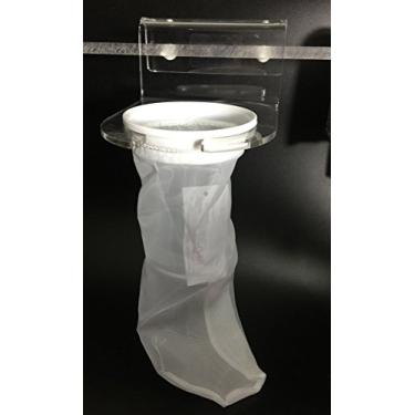 Imagem de Suporte de meia pré-filtro com 1 bolsa de filtro gratuita 200 micron feltro 4 polegadas Filtro Bolsa para aquário Reef Marine Tank Acrylic Made Holder