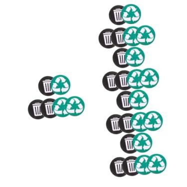 Imagem de Zerodeko 30 Peças Adesivos Para Classificação De Lixo Reciclar E Lata De Lixo Autoadesivo Lata De Lixo Adesivo De Reciclagem Lixo E Lixeira Lata De Lixo Decalque Composto Reciclável Pvc