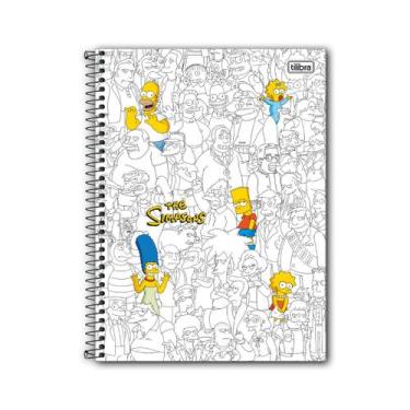 Imagem de Caderno Espiral Univ 10 Materias Simpsons 160F - Tilibra