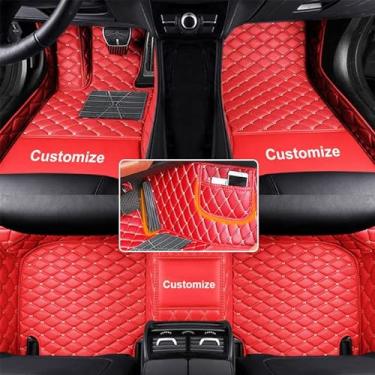 Imagem de Tapetes de carro personalizados compatíveis com BMW, forro automotivo de couro à prova d'água, cobertura total, proteção para todos os climas, tapete antiderrapante, modelos de carros personalizados